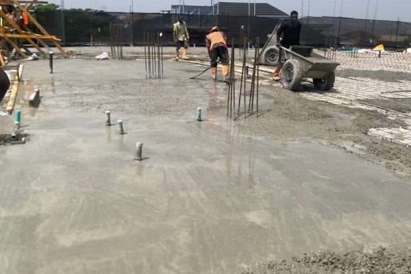 CASTING WORK IS CURRENTLY ONGOING AT THE LIVING WATERS CONSTRUCTION SITE